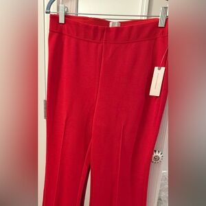 Vibrant Red Flair Pants. New with Tags. Small.